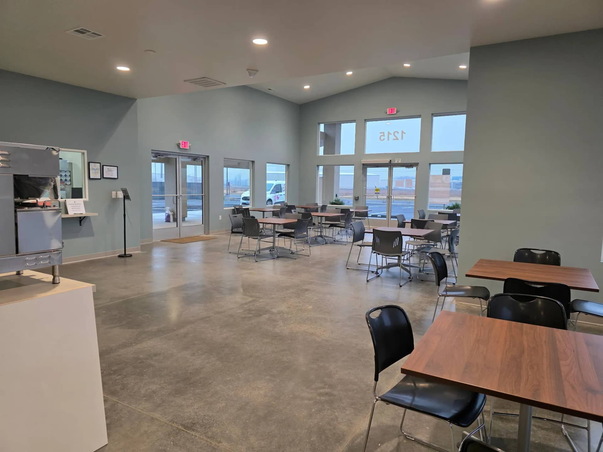 A bright commercial lobby ready for another clean — Ari's Cleaning Services